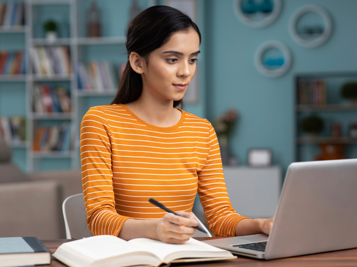 Student Studying Online